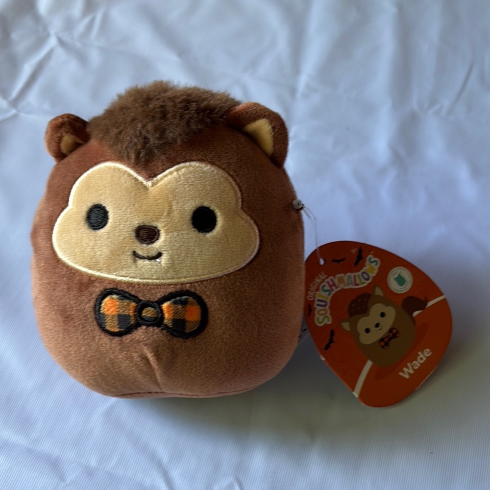 Squishmallows Brown and Tan Hedgehog Plush